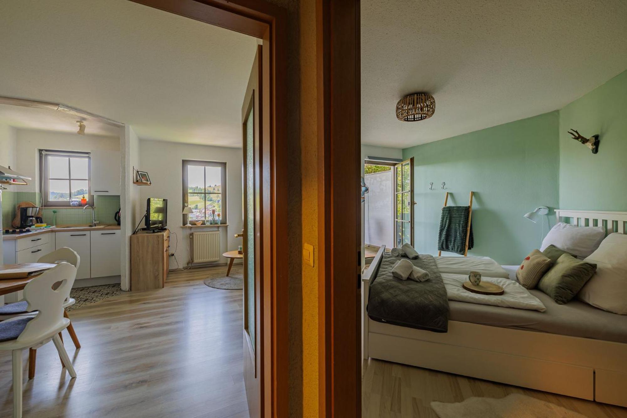 Apartment Herzgruen Direkt An Traumhaften Wanderwegen Balkon Mit Toller Aussicht Sauna Im Haus Tiefgarage E-ladestation Todtnauberg